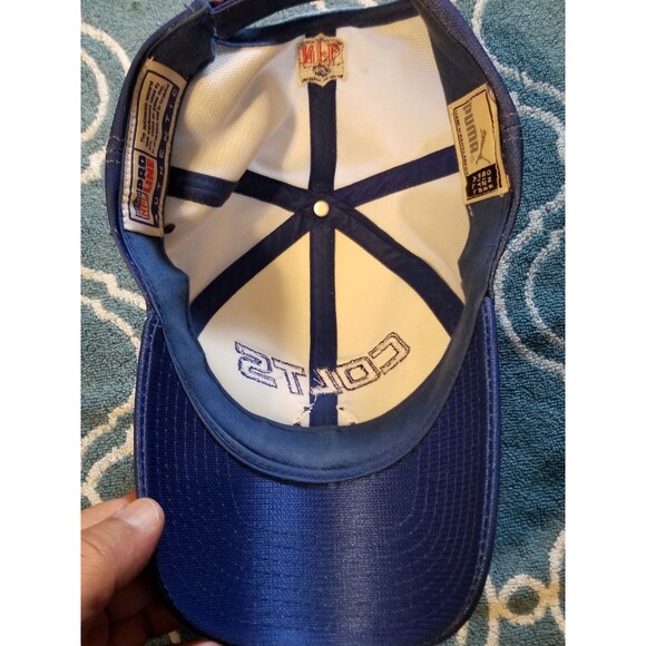 Puma Indianapolis Colts Vintage Pro Line Blue Mens Gradiant Hat NFL Football Cap - Picture 12 of 12
